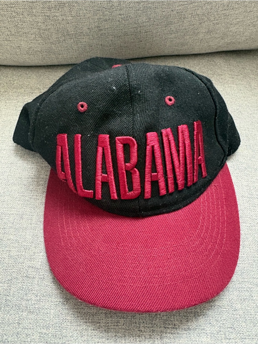 VINTAGE Alabama Black and Crimson Embroidered Baseball Cap